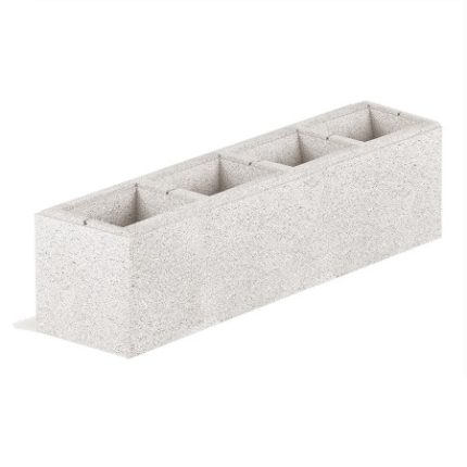 Konekt Pustak Ogrodzeniowy Gładki HVIT 80x20x25 LANG