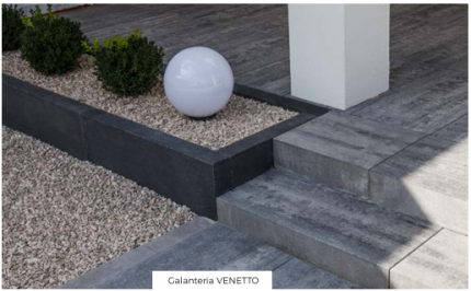GALABETON stopień schodowy prosty VENETTO 90x45x15 cm