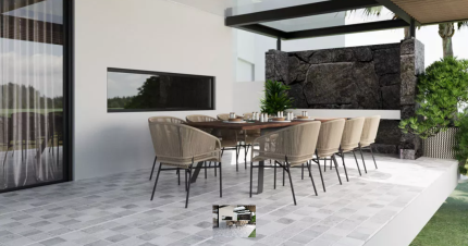 GOLIAT płyta tarasowa SQUARED MIX 90x90x2 cm GRIS