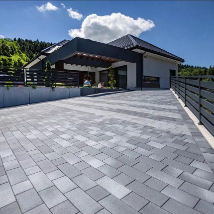 BRUK-BET kostka brukowa PROSPECT, gr. 6 cm perła srebrno-stalowa